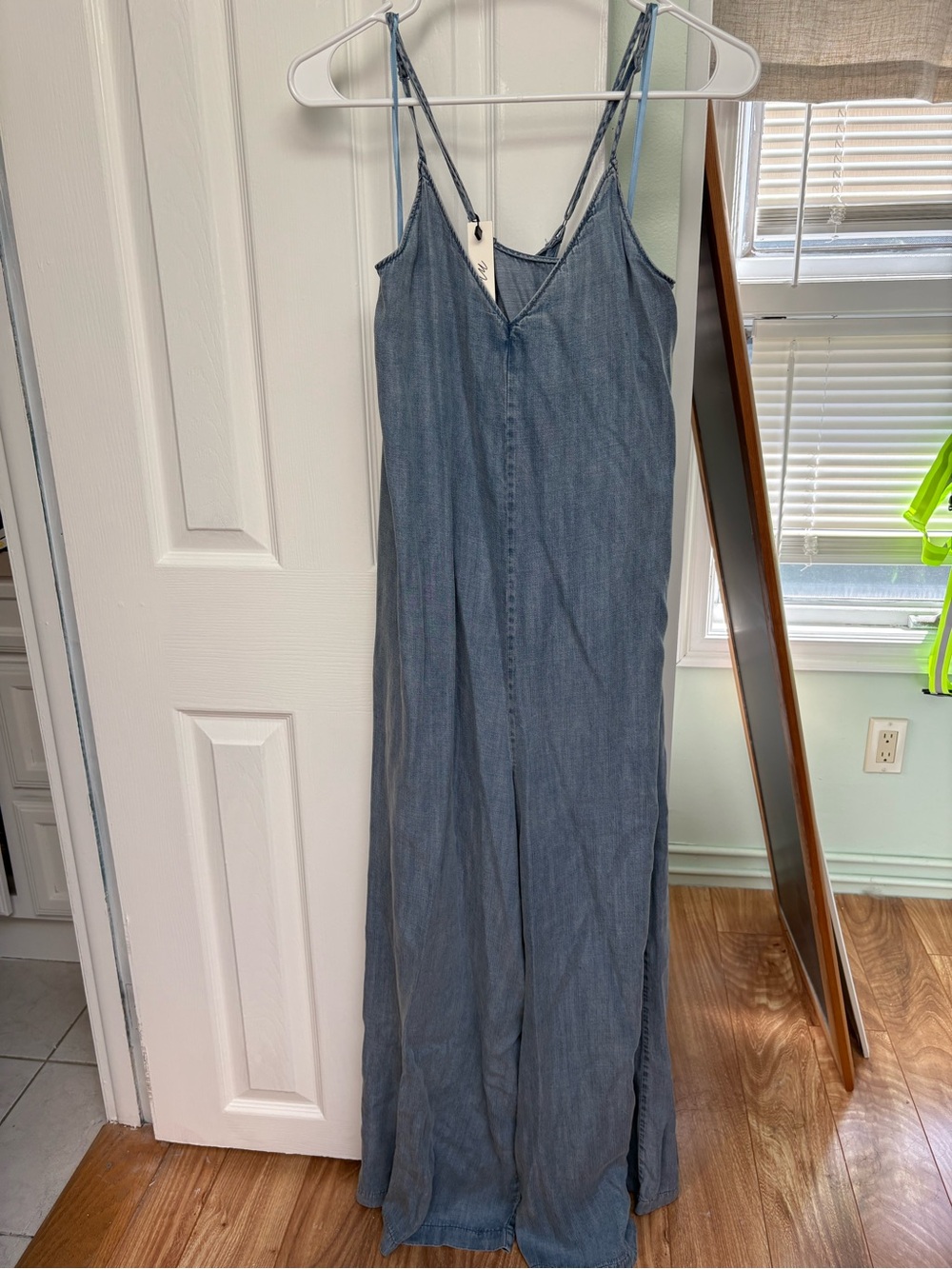 Mustard Seed Light Blue Denim Jumpsuit
